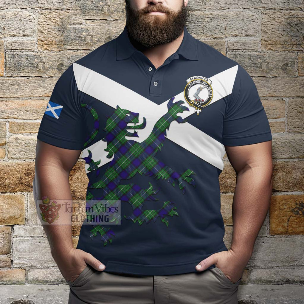 Tartan Vibes Clothing Alexander Tartan Lion Rampant Polo Shirt – Proudly Display Your Heritage with Alba Gu Brath and Clan Name