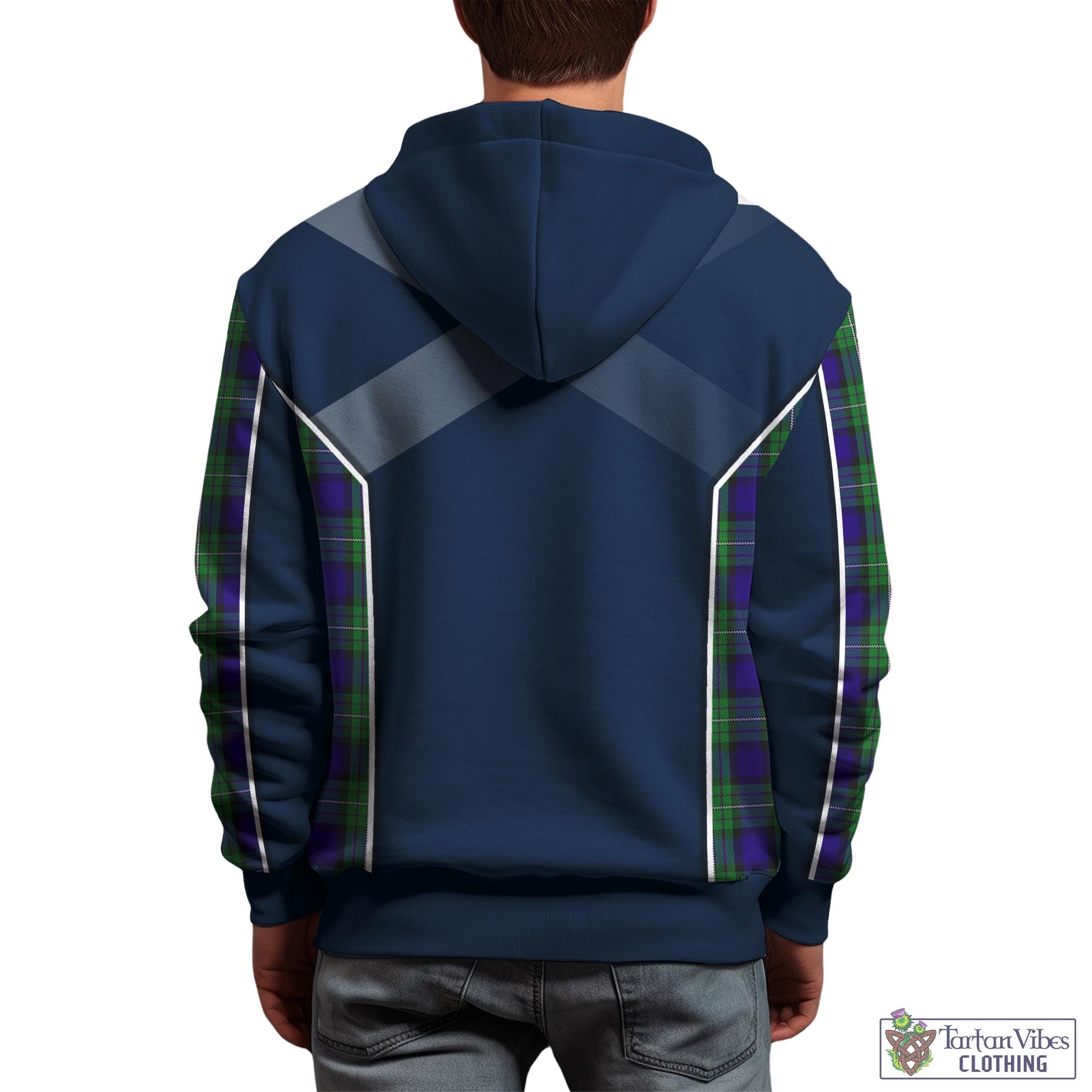 Tartan Vibes Clothing Alexander Tartan Hoodie with Family Crest and Lion Rampant Vibes Sport Style