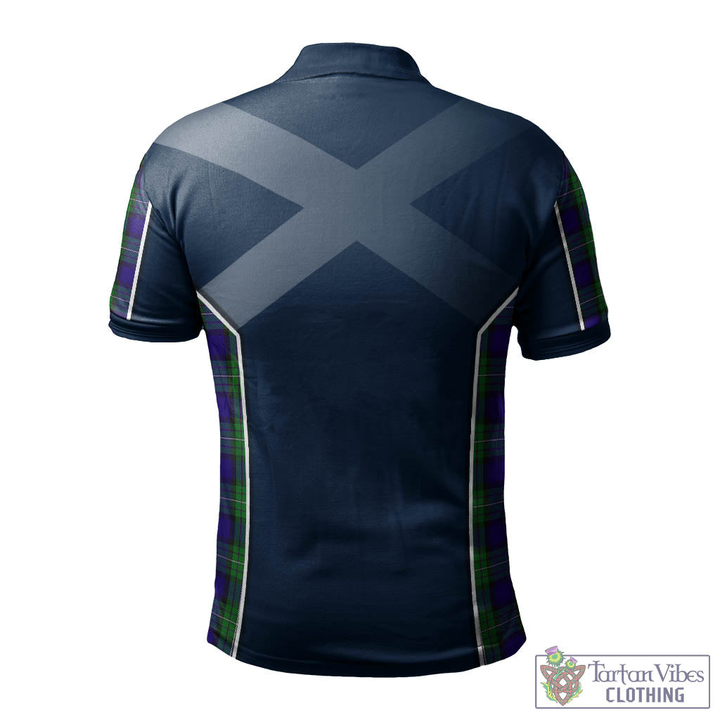 Tartan Vibes Clothing Alexander Tartan Men's Polo Shirt with Family Crest and Lion Rampant Vibes Sport Style