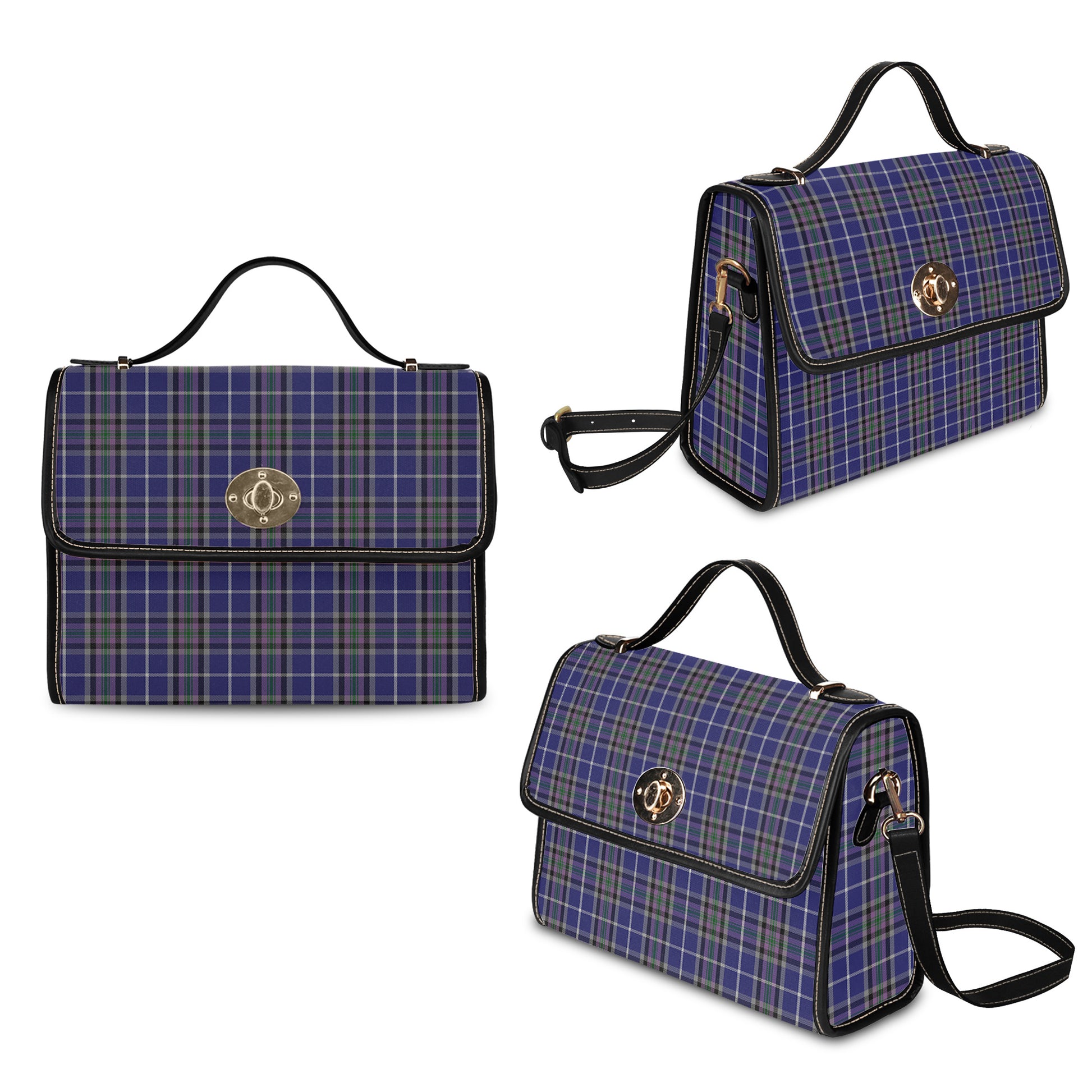 Alexander of Menstry Tartan Leather Strap Waterproof Canvas Bag One Size 34cm * 42cm (13.4" x 16.5") - Tartanvibesclothing