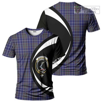 Alexander of Menstry Tartan T-Shirt with Family Crest Circle Style