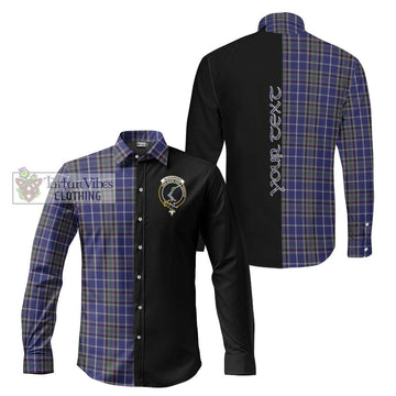 Alexander of Menstry Tartan Long Sleeve Button Shirt with Family Crest and Half Of Me Style