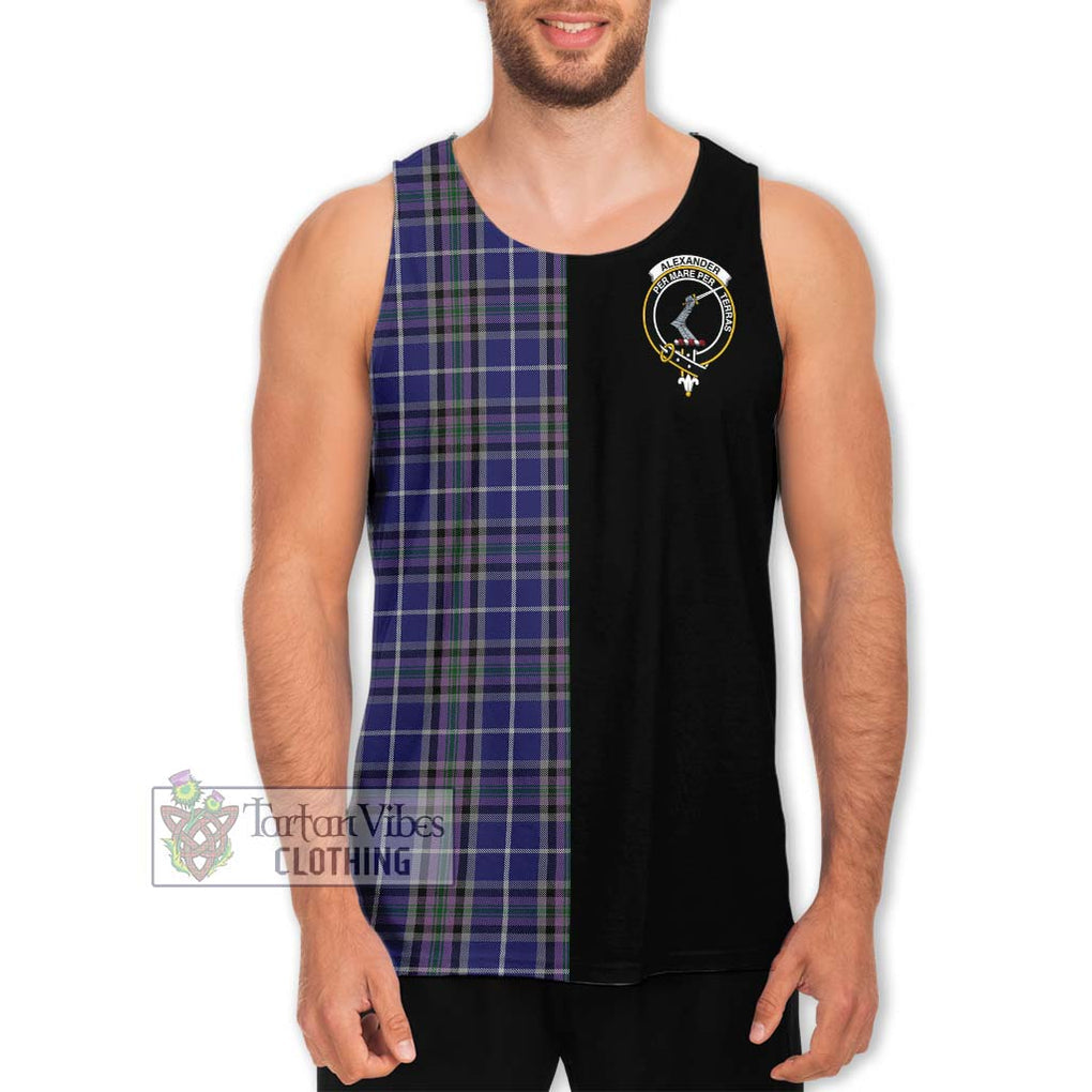 Alexander of Menstry Tartan Men's Tank Top with Family Crest and Half Of Me Style Men - Tartanvibesclothing Shop