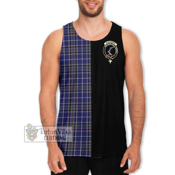 Alexander of Menstry Tartan Men's Tank Top with Family Crest and Half Of Me Style