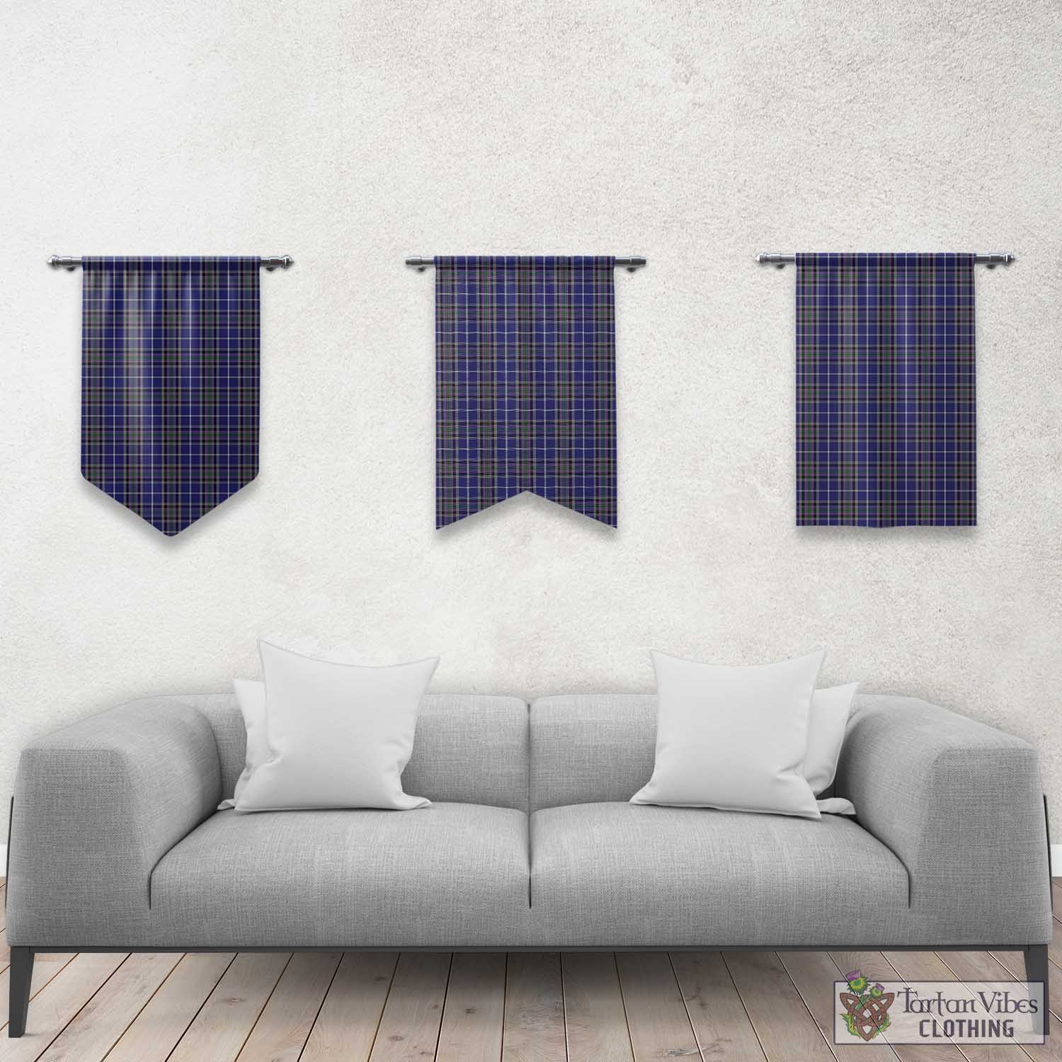 Tartan Vibes Clothing Alexander of Menstry Tartan Gonfalon, Tartan Banner