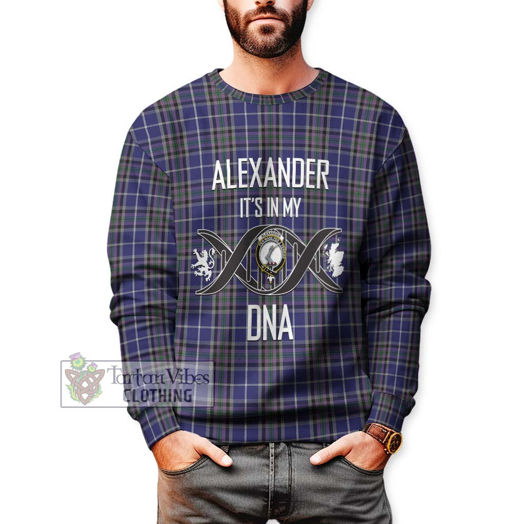 Alexander of Menstry Tartan Sweatshirt with Family Crest DNA In Me Style Unisex - Tartanvibesclothing Shop