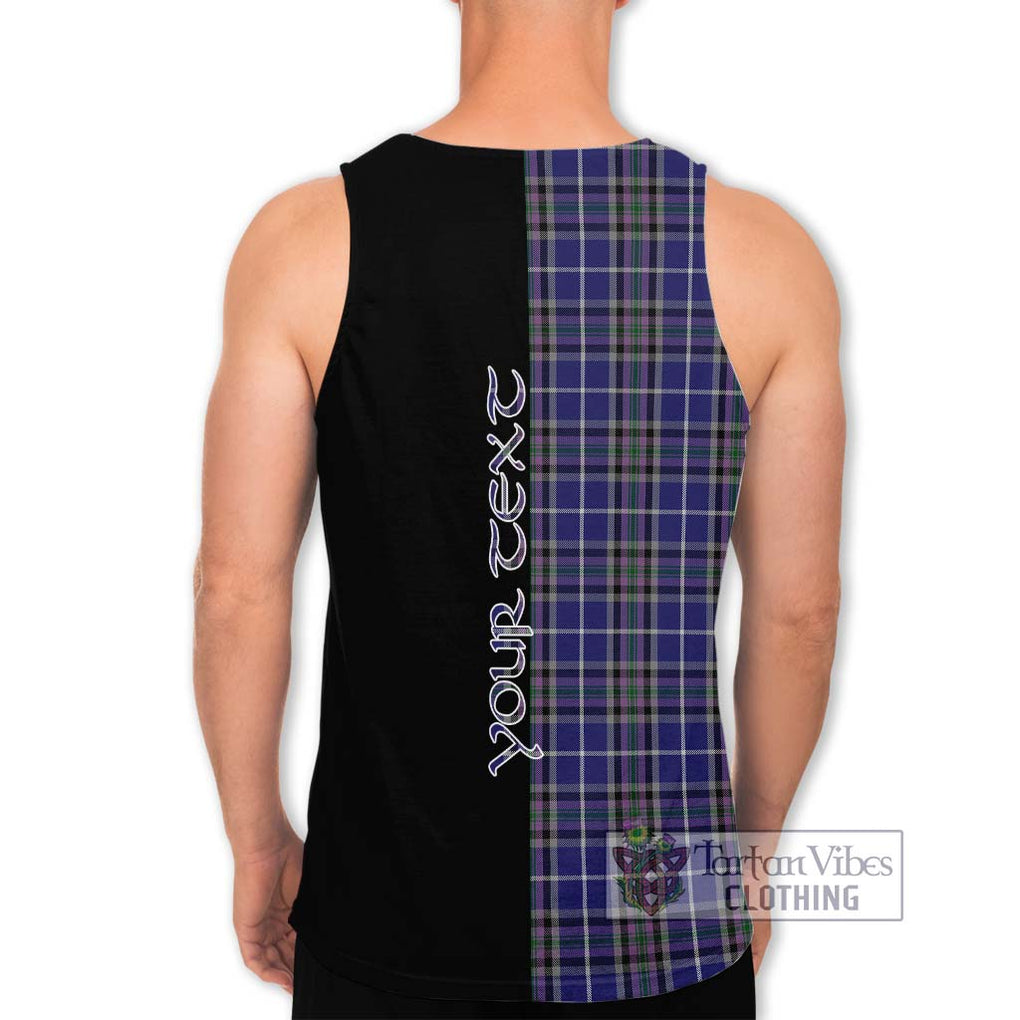 Alexander of Menstry Tartan Men's Tank Top with Family Crest and Half Of Me Style - Tartanvibesclothing Shop