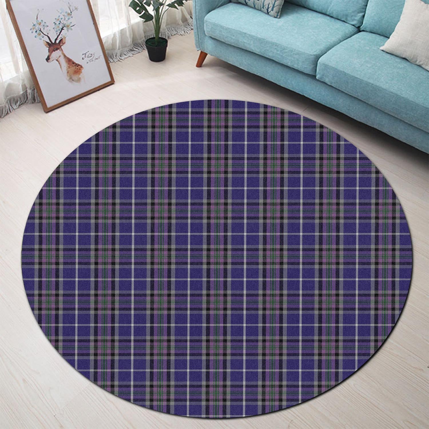 Alexander of Menstry Tartan Round Rug - Tartanvibesclothing