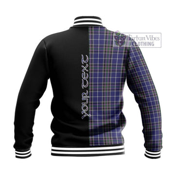 Alexander of Menstry Tartan Baseball Jacket with Family Crest and Half Of Me Style