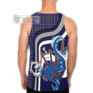 Alexander of Menstry Tartan Men's Tank Top with Epic Bagpipe Style