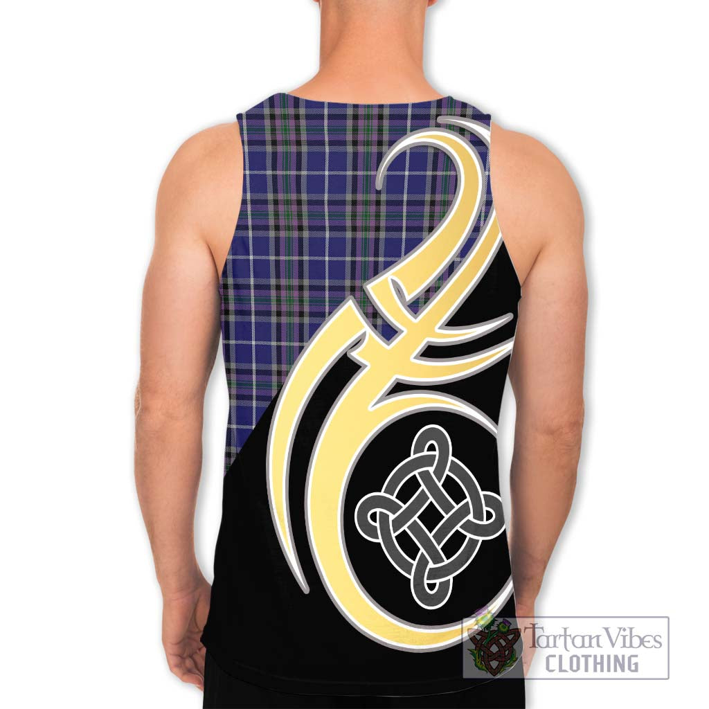 Alexander of Menstry Tartan Men's Tank Top with Family Crest and Celtic Symbol Style - Tartan Vibes Clothing