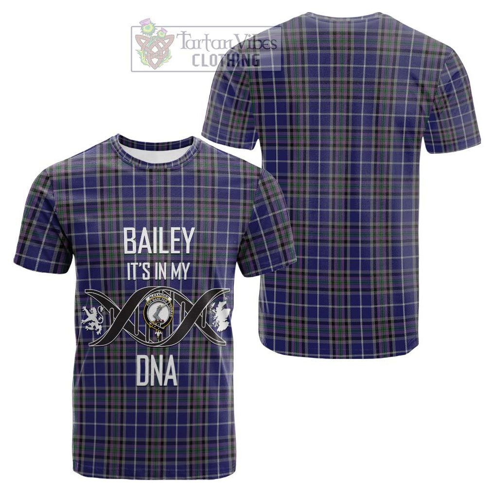 Tartan Vibes Clothing Alexander of Menstry Tartan Cotton T-shirt with Family Crest DNA In Me Style