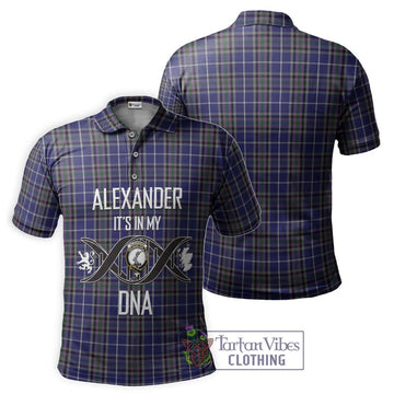 Alexander of Menstry Tartan Polo Shirt with Family Crest DNA In Me Style