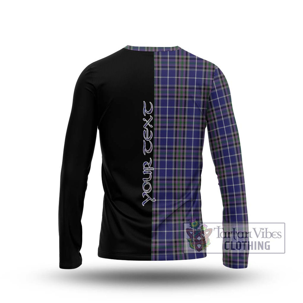 Alexander of Menstry Tartan Long Sleeve T-Shirt with Family Crest and Half Of Me Style - Tartanvibesclothing Shop