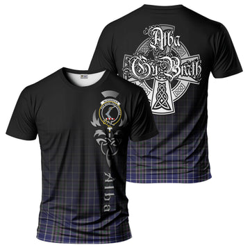 Alexander of Menstry Tartan T-Shirt Featuring Alba Gu Brath Family Crest Celtic Inspired