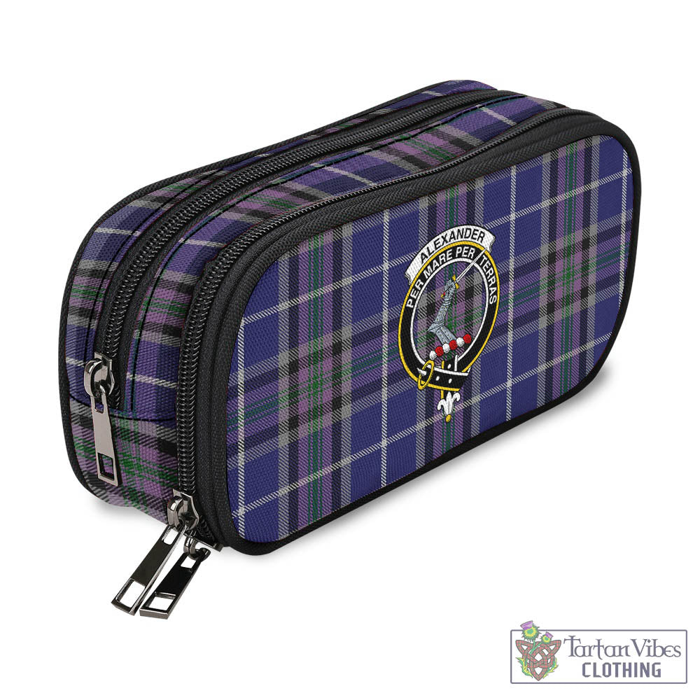 Tartan Vibes Clothing Alexander of Menstry Tartan Pen and Pencil Case with Family Crest