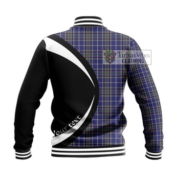 Alexander of Menstry Tartan Baseball Jacket with Family Crest Circle Style