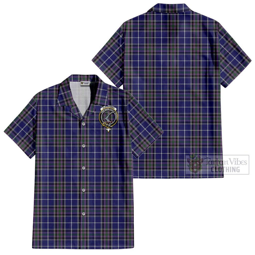 Alexander of Menstry Tartan Cotton Hawaiian Shirt with Family Crest Kid - Tartan Vibes Clothing