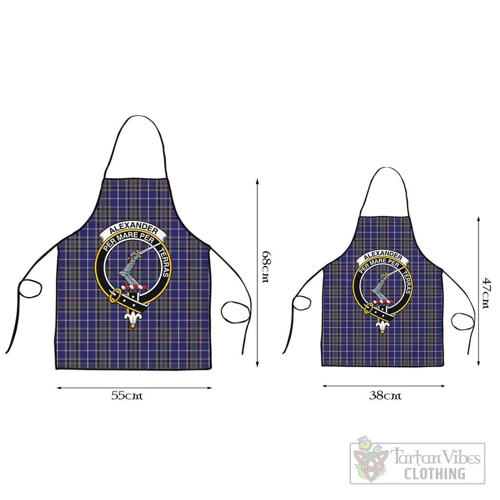 Tartan Vibes Clothing Alexander of Menstry Tartan Apron with Family Crest