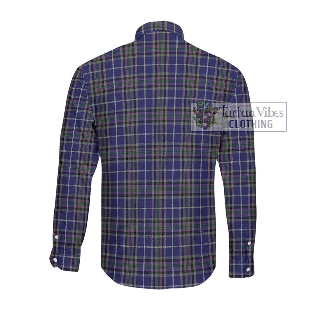 Alexander of Menstry Tartan Long Sleeve Button Shirt with Family Crest DNA In Me Style - Tartanvibesclothing Shop