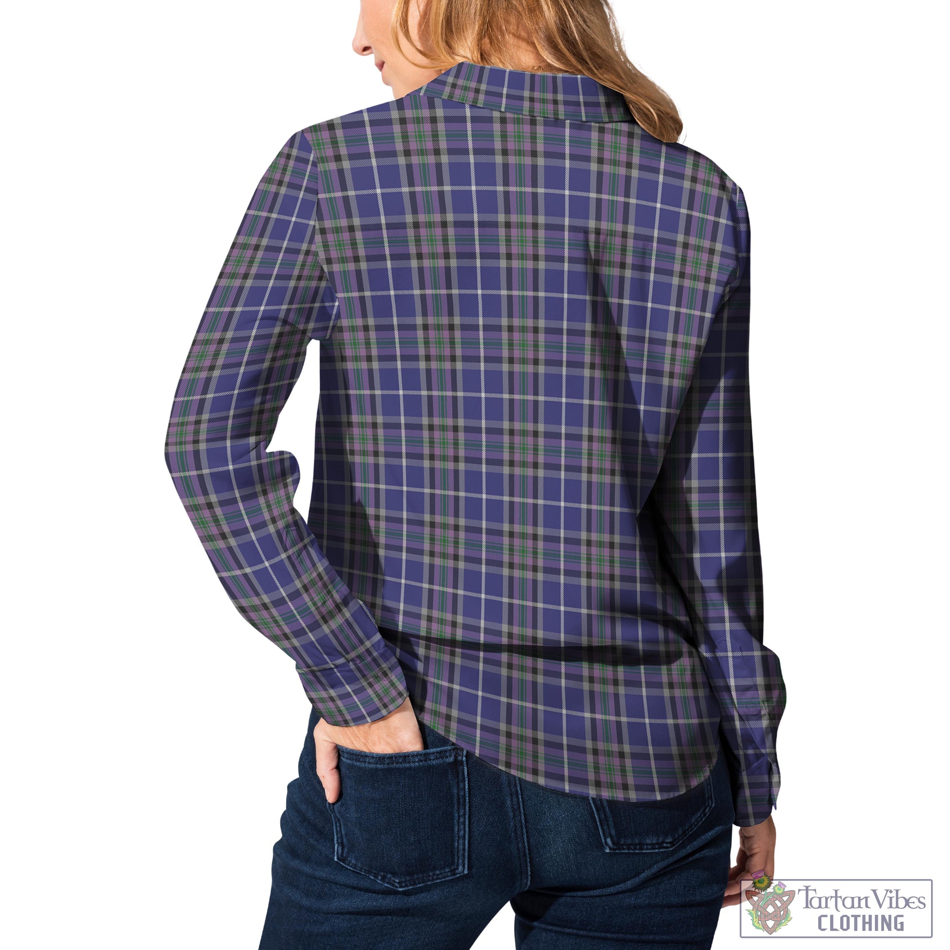 Tartan Vibes Clothing Alexander of Menstry Tartan Womens Casual Shirt with Family Crest