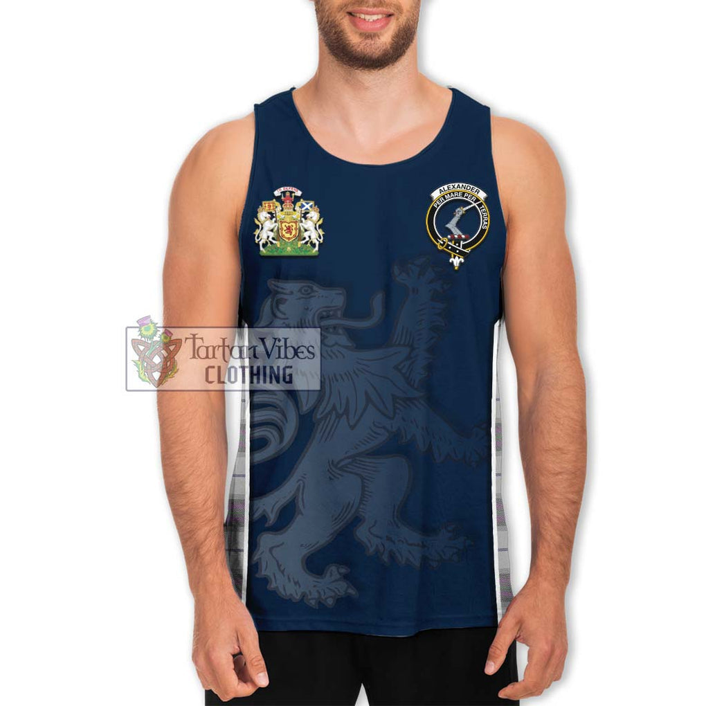 Alexander of Menstry Dress Tartan Men's Tank Top with Family Crest and Lion Rampant Vibes Sport Style Men - Tartan Vibes Clothing