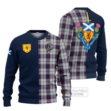 Alexander of Menstry Dress Tartan Ugly Sweater with Scottish Lion Royal Arm Half Style