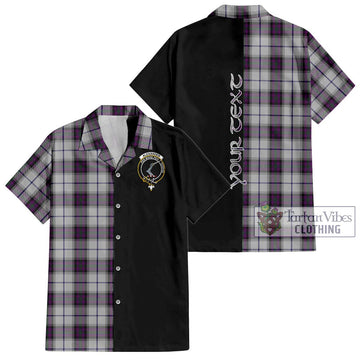 Alexander of Menstry Dress Tartan Short Sleeve Button Shirt with Family Crest and Half Of Me Style