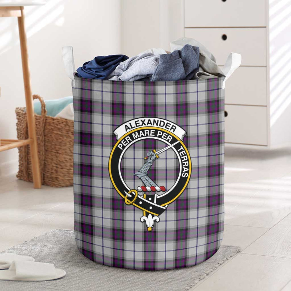 Alexander of Menstry Dress Tartan Laundry Basket with Family Crest One Size - Tartanvibesclothing Shop