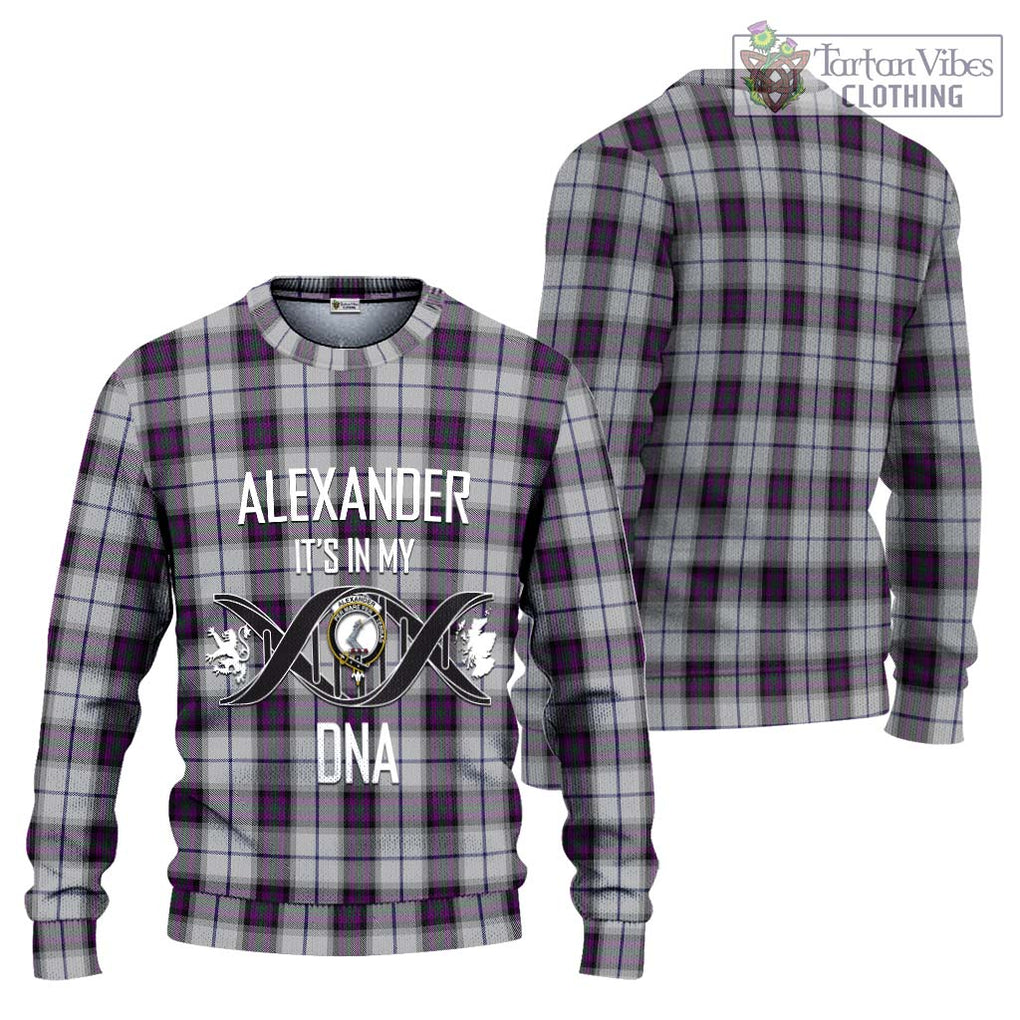 Alexander of Menstry Dress Tartan Knitted Sweater with Family Crest DNA In Me Style Unisex - Tartanvibesclothing Shop