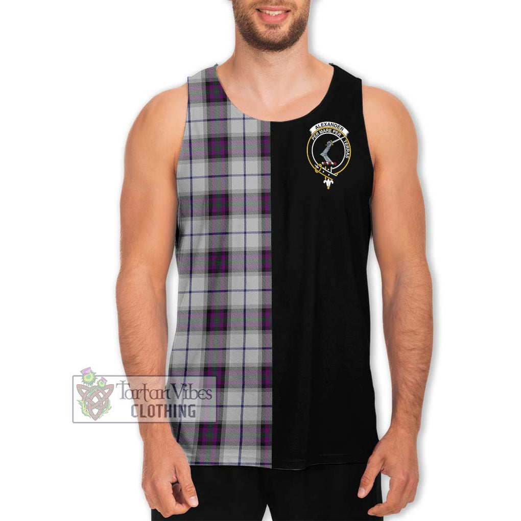 Alexander of Menstry Dress Tartan Men's Tank Top with Family Crest and Half Of Me Style Men - Tartanvibesclothing Shop