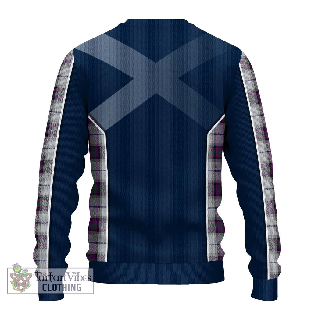 Alexander of Menstry Dress Tartan Knitted Sweater with Family Crest and Lion Rampant Vibes Sport Style - Tartan Vibes Clothing