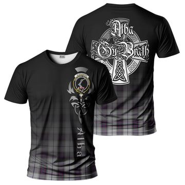 Alexander of Menstry Dress Tartan T-Shirt Featuring Alba Gu Brath Family Crest Celtic Inspired