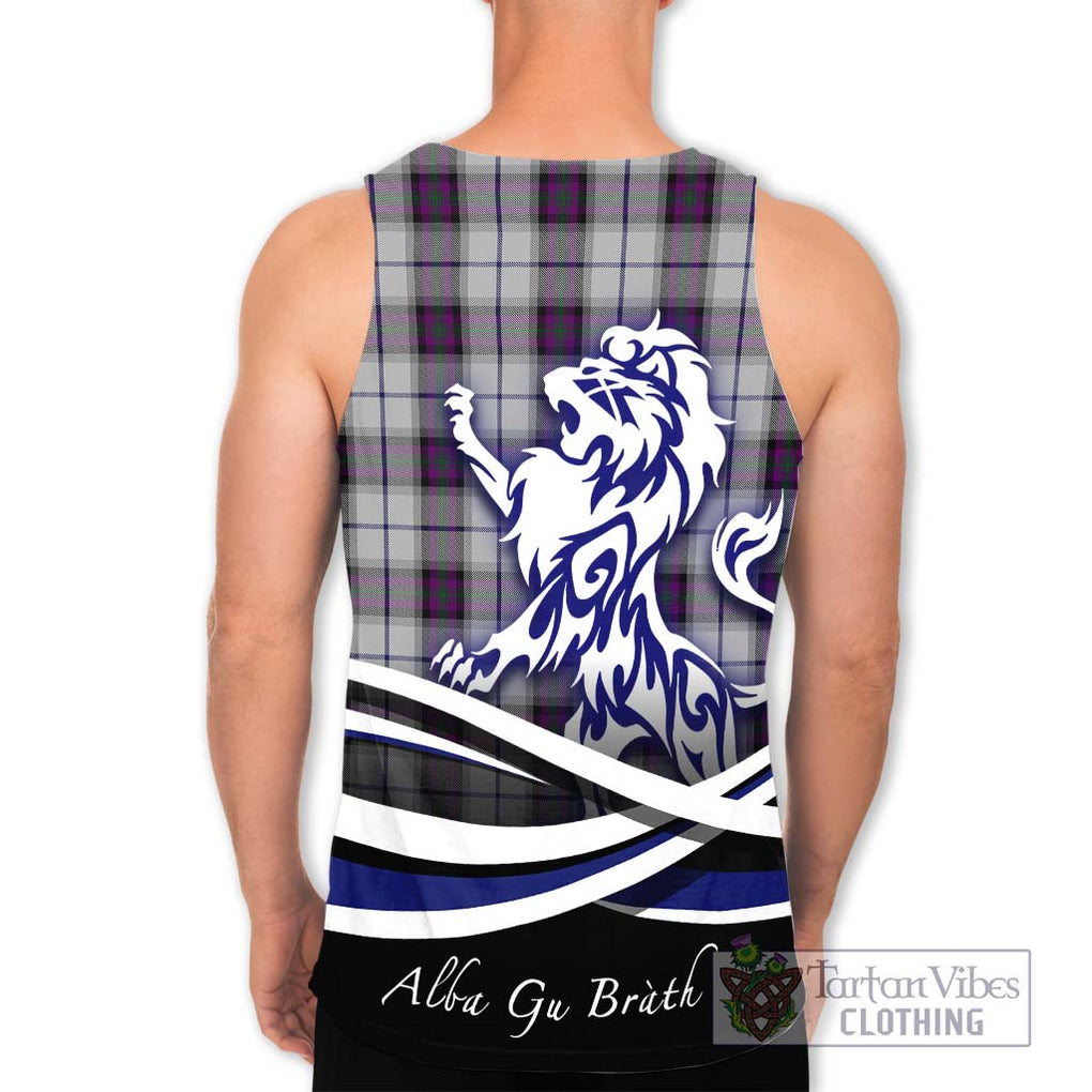 Alexander of Menstry Dress Tartan Men's Tank Top with Alba Gu Brath Regal Lion Emblem - Tartanvibesclothing Shop