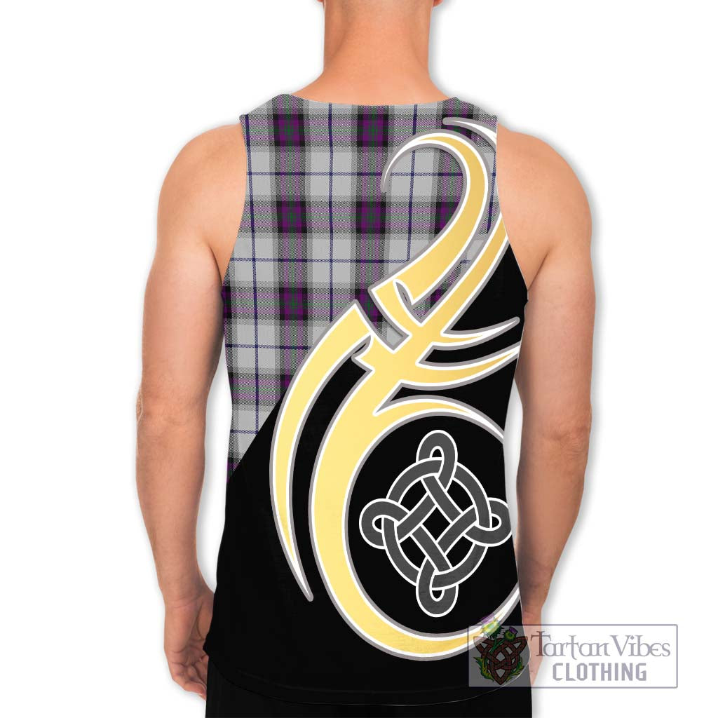 Alexander of Menstry Dress Tartan Men's Tank Top with Family Crest and Celtic Symbol Style - Tartan Vibes Clothing