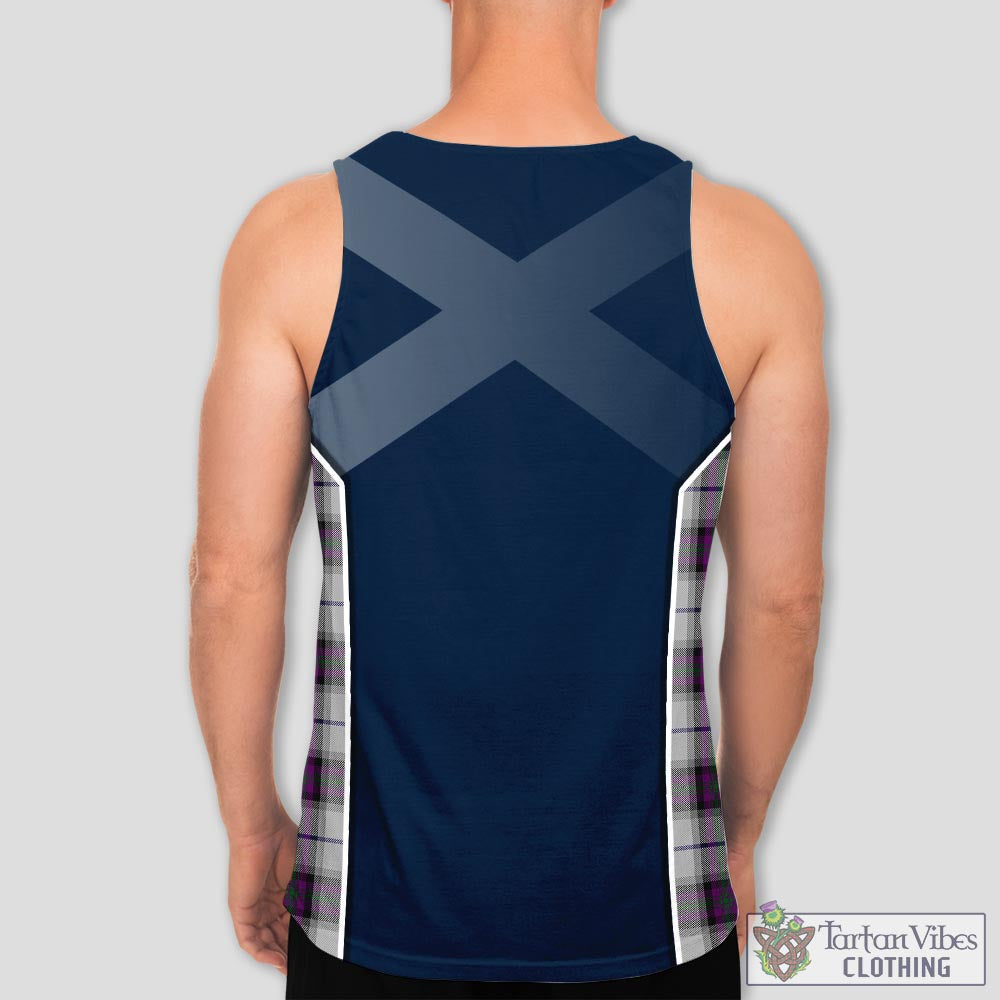 Tartan Vibes Clothing Alexander of Menstry Dress Tartan Men's Tanks Top with Family Crest and Scottish Thistle Vibes Sport Style