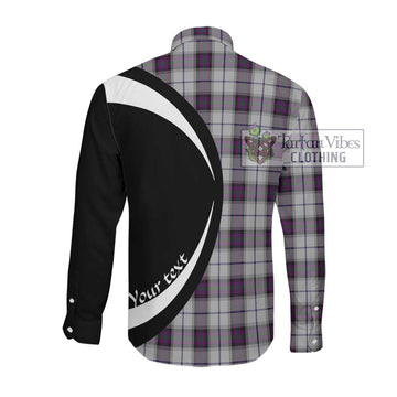 Alexander of Menstry Dress Tartan Long Sleeve Button Up with Family Crest Circle Style