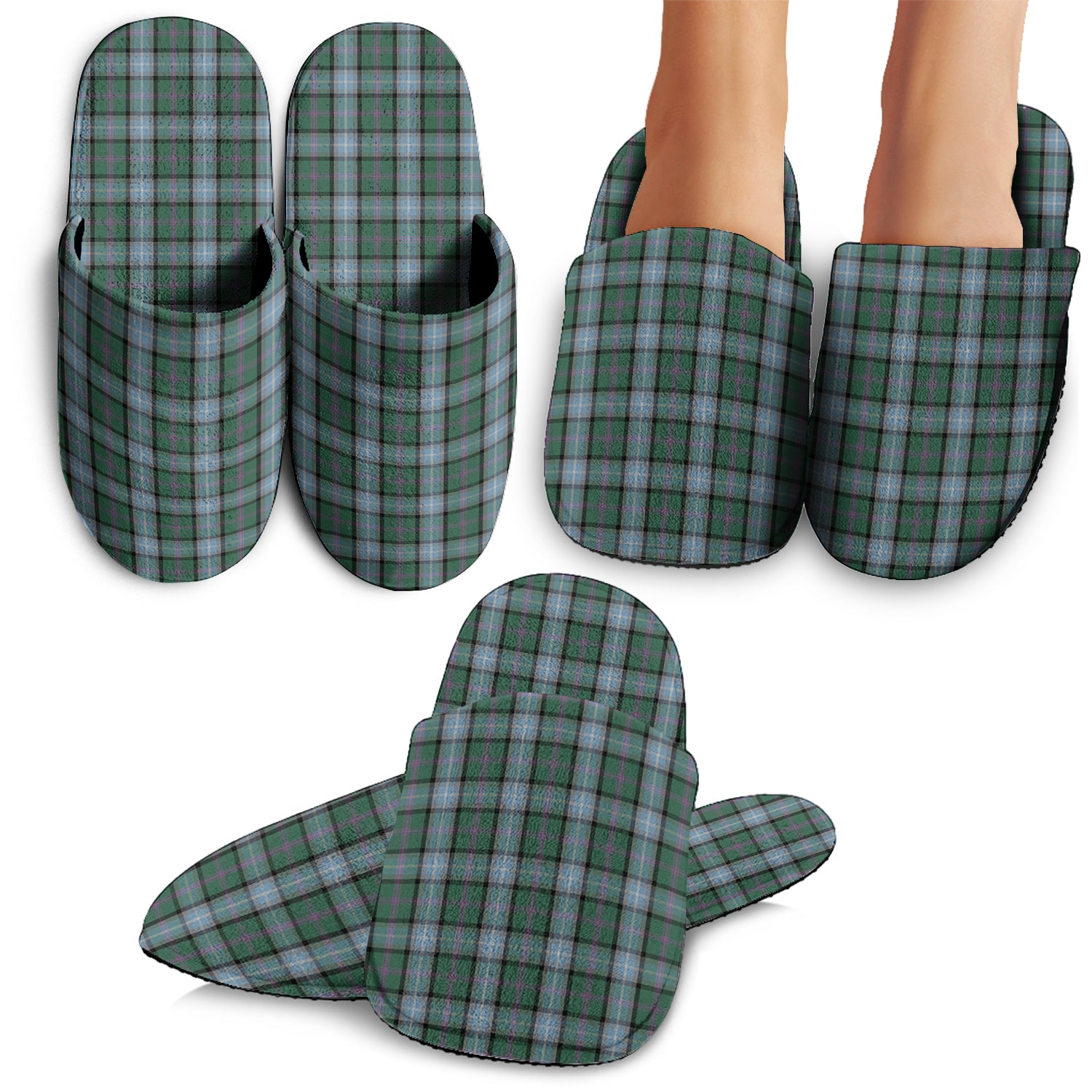 Alexander of Menstry Hunting Tartan Home Slippers - Tartanvibesclothing