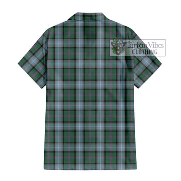 Alexander of Menstry Hunting Tartan Short Sleeve Button Shirt with Family Crest DNA In Me Style