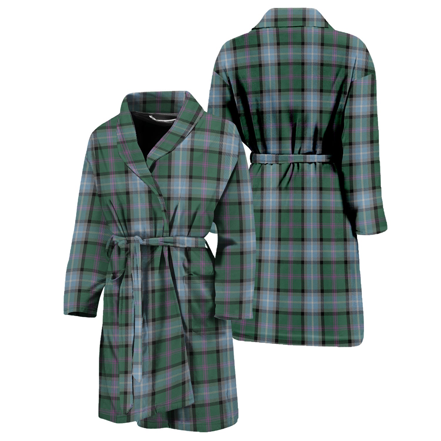 Alexander of Menstry Hunting Tartan Bathrobe Unisex M - Tartan Vibes Clothing