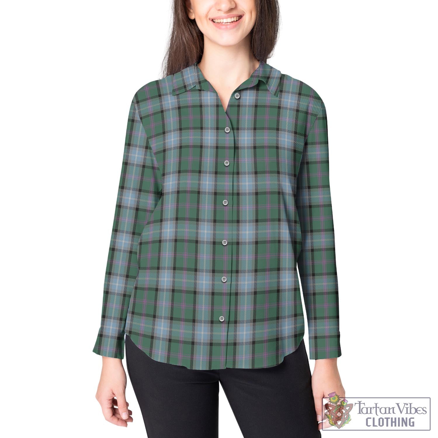 Alexander of Menstry Hunting Tartan Womens Casual Shirt