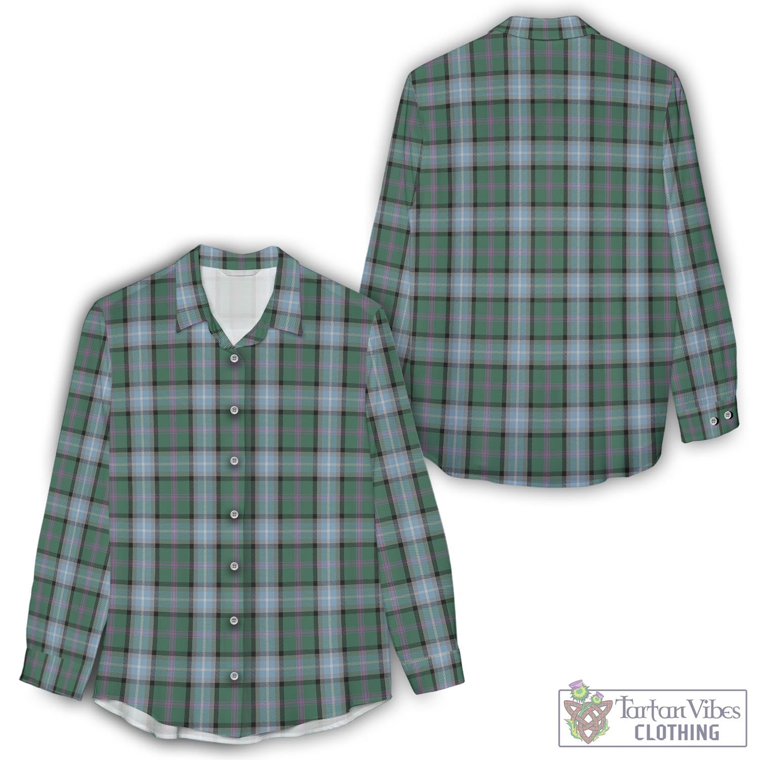 Alexander of Menstry Hunting Tartan Womens Casual Shirt