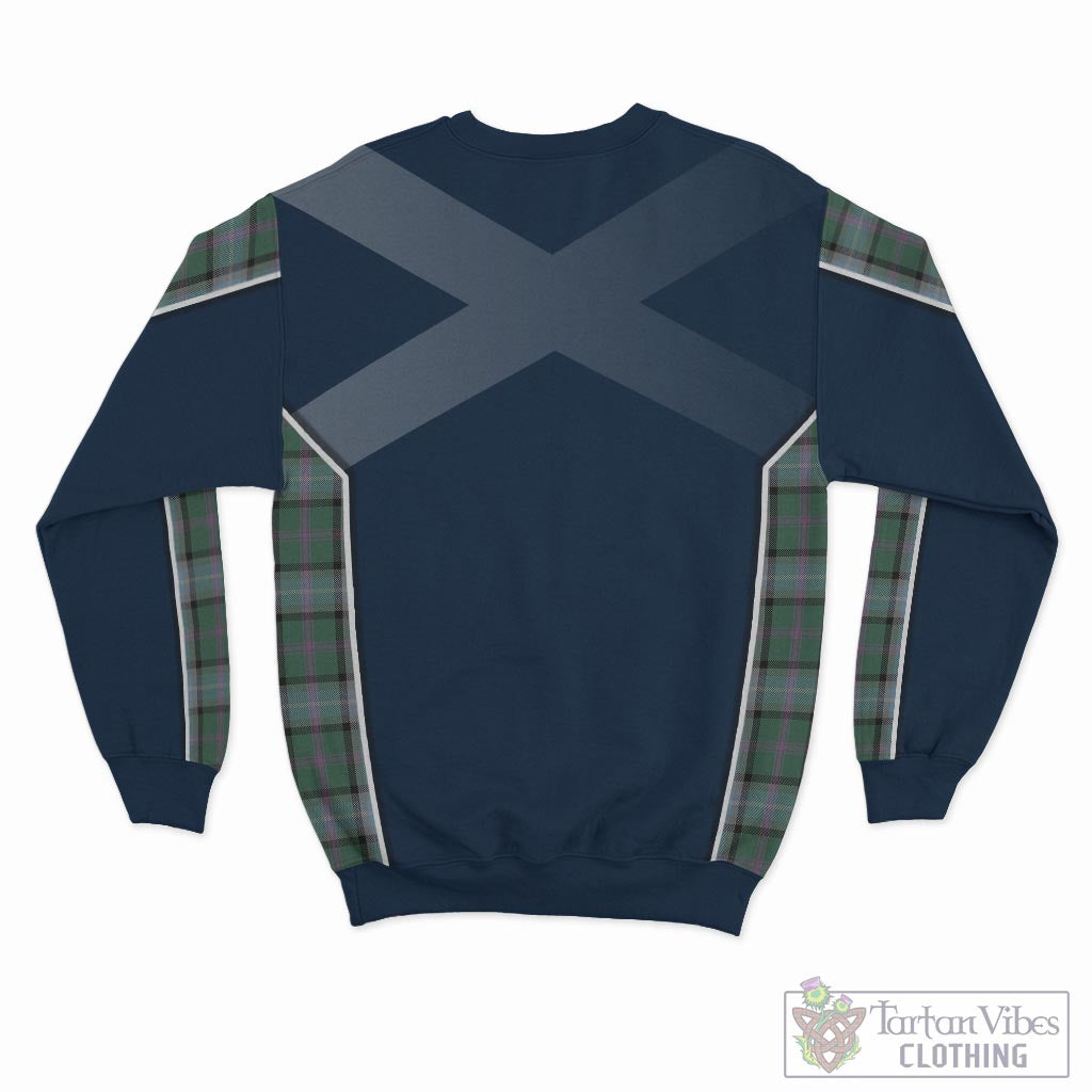 Tartan Vibes Clothing Alexander of Menstry Hunting Tartan Sweatshirt with Family Crest and Scottish Thistle Vibes Sport Style