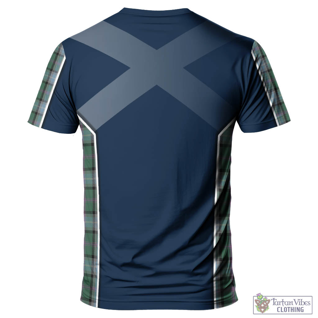 Tartan Vibes Clothing Alexander of Menstry Hunting Tartan T-Shirt with Family Crest and Lion Rampant Vibes Sport Style