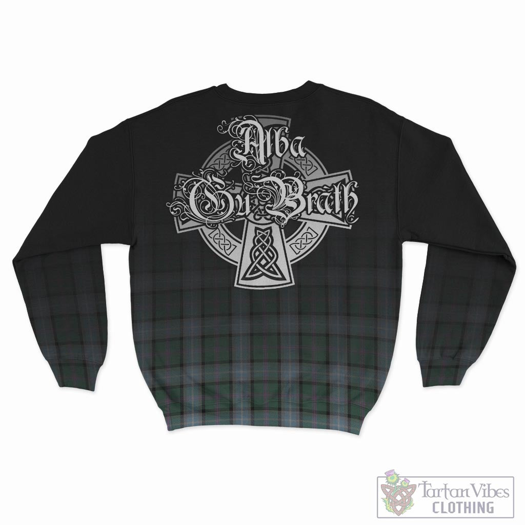 Tartan Vibes Clothing Alexander of Menstry Hunting Tartan Sweatshirt Featuring Alba Gu Brath Family Crest Celtic Inspired