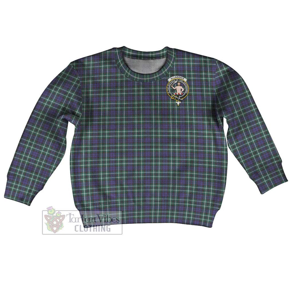 Allardice Tartan Kid Ugly Sweater with Family Crest Kid - Tartan Vibes Clothing