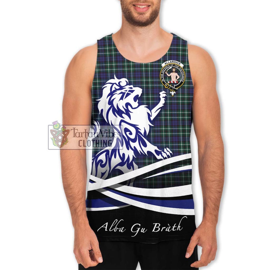 Allardice Tartan Men's Tank Top with Alba Gu Brath Regal Lion Emblem Men - Tartanvibesclothing Shop