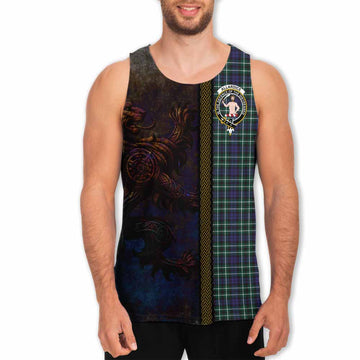 Allardice Tartan Family Crest Men's Tank Top Alba Gu Brath Be Brave Lion Ancient Style Men - Tartan Vibes Clothing