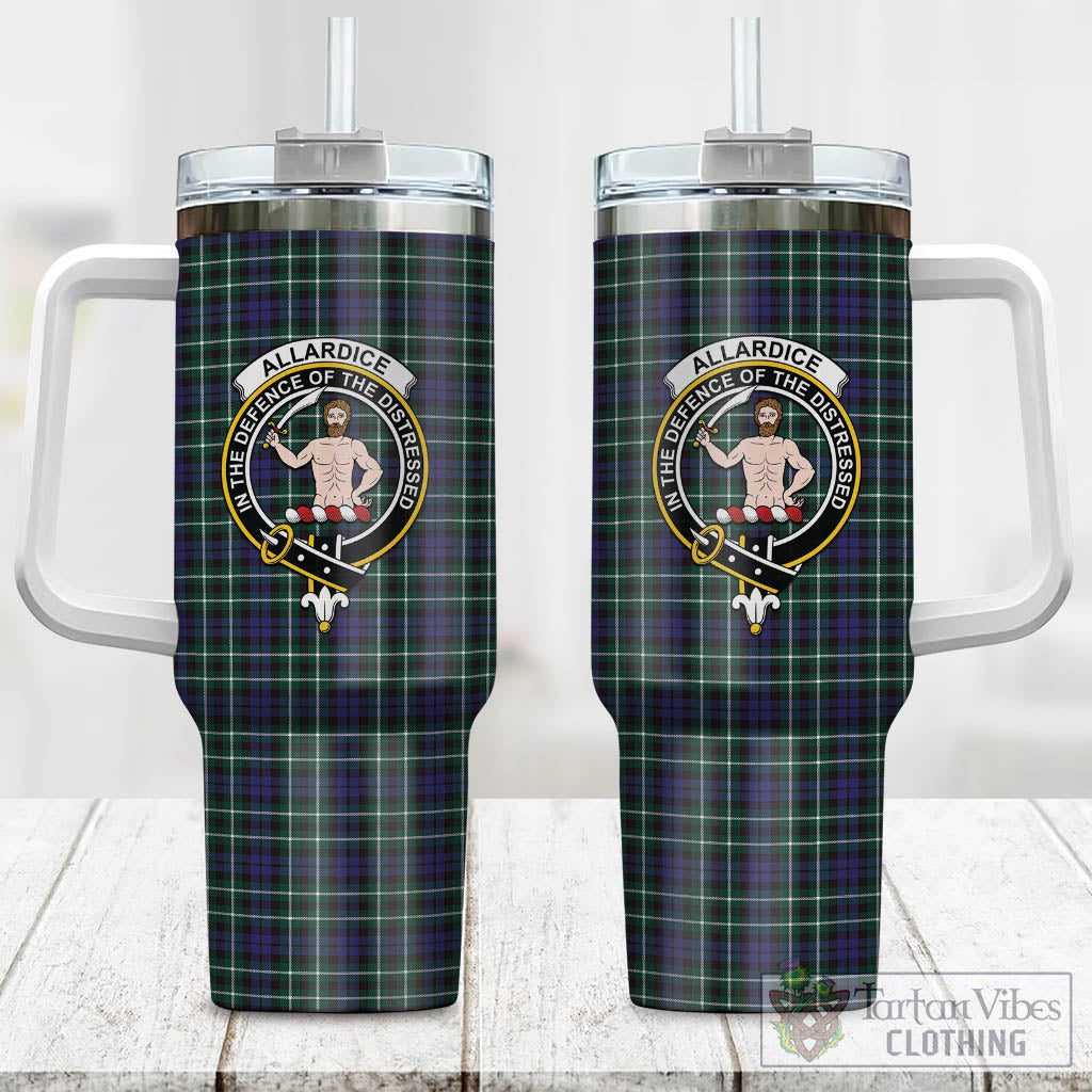 Tartan Vibes Clothing Allardice Tartan and Family Crest Tumbler with Handle