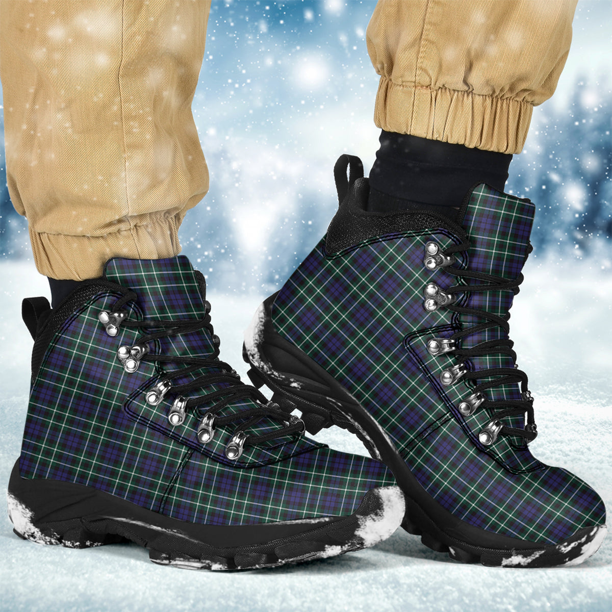 Allardice Tartan Alpine Boots - Tartanvibesclothing